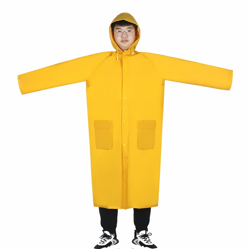 Hot Sale Portable Raincoat Rain Poncho Waterproof With Hoods And Sleeves Clothing