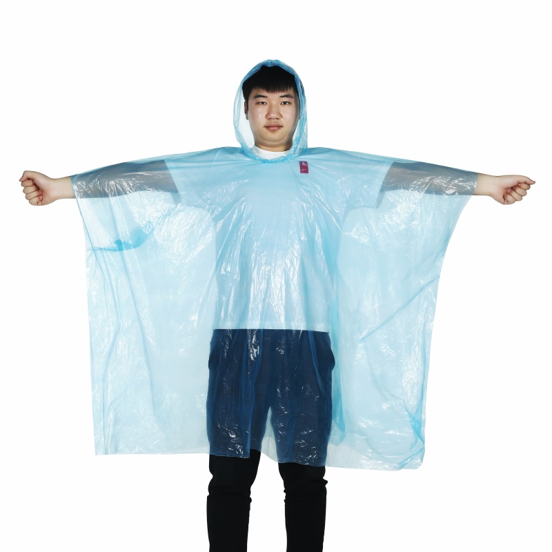 Portable Disposable Poncho Raincoats for Men Women Rain Poncho Emergency Fisherman Rain Coat With Logo