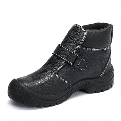 Embossed Cowhide Leather Safety Shoes