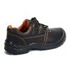 Embossed Grained Cowhide Leather Safety Shoes